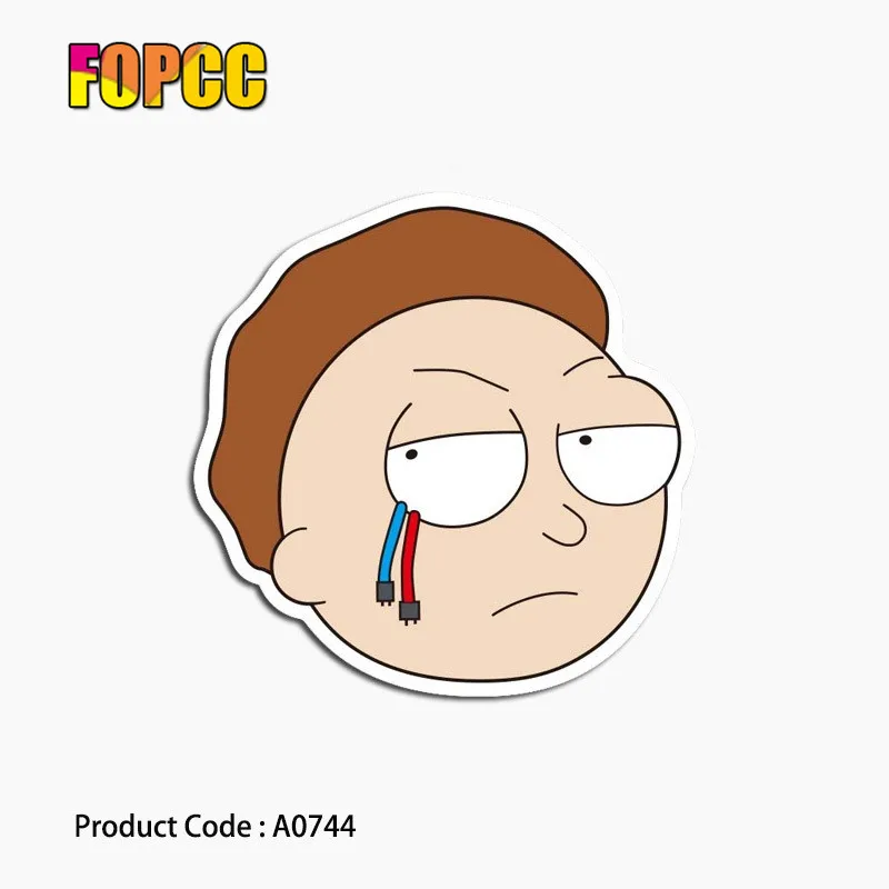 

DIY Creative stickers Graffiti Rick and Morty Creative Hat Sticker Skateboard Mobile Hand Luggage LaptopToys Stickers