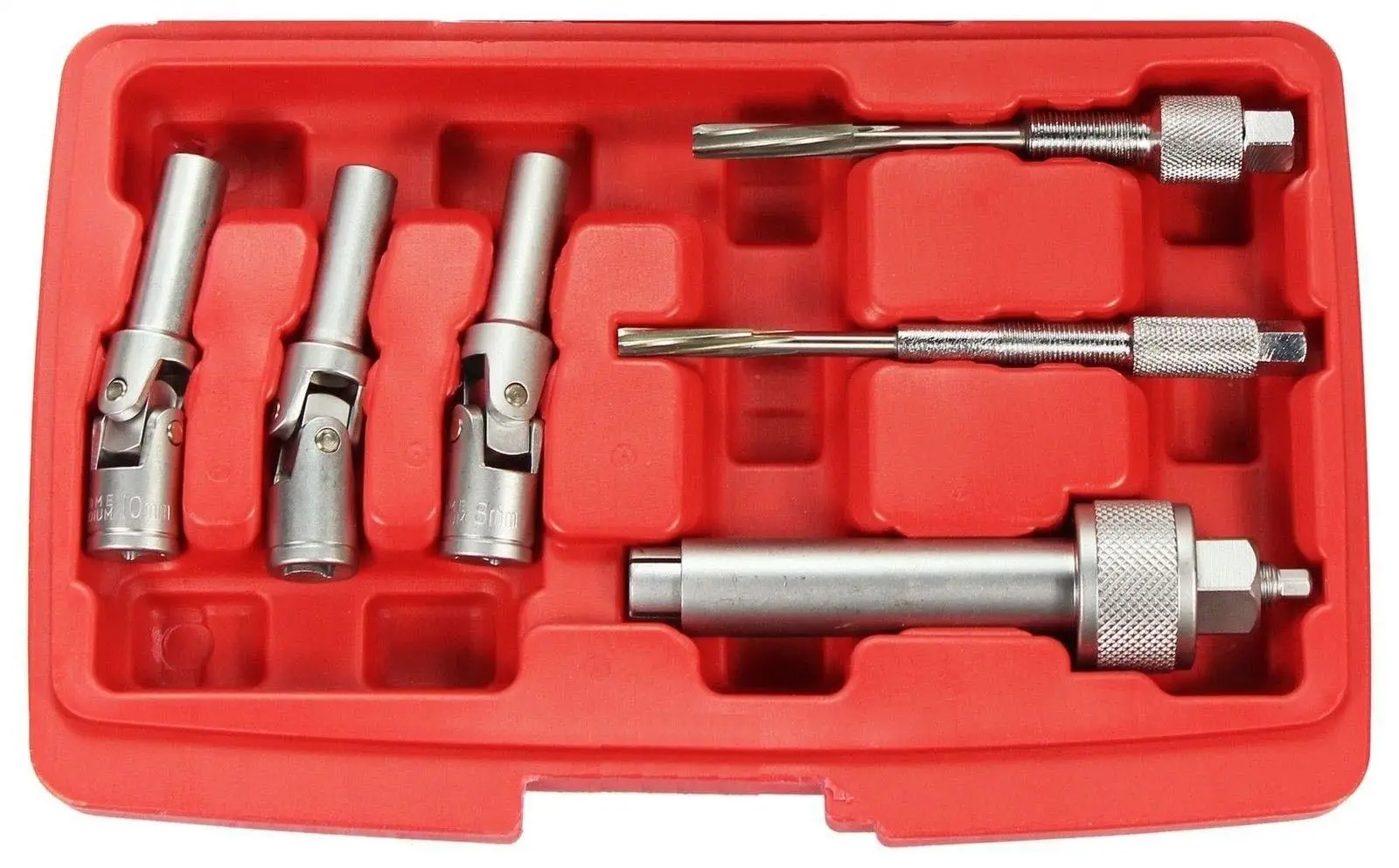 6pc Diesel Glow Plug Service Kit Removal with Collet+3/8" Dr Plug