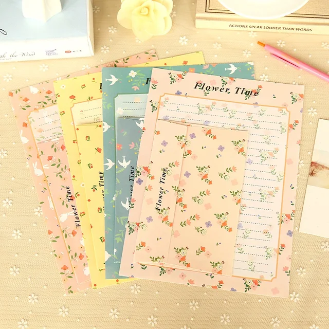 floral stationery paper