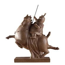 Creative Fat Terracotta Warrior Model Cute Armor Doll Resin Craft Figurines Miniatures Home Decoration Accessories Gift Kids Toy polyresin ancient greek roman warrior armor model creative home decration aircraft gift