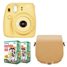 Fujifilm Instax Mini 8 Plus камера мёд+ Fuji 40 плёнки мгновенный белый край фото плотная фотография из искусственной кожи сумка