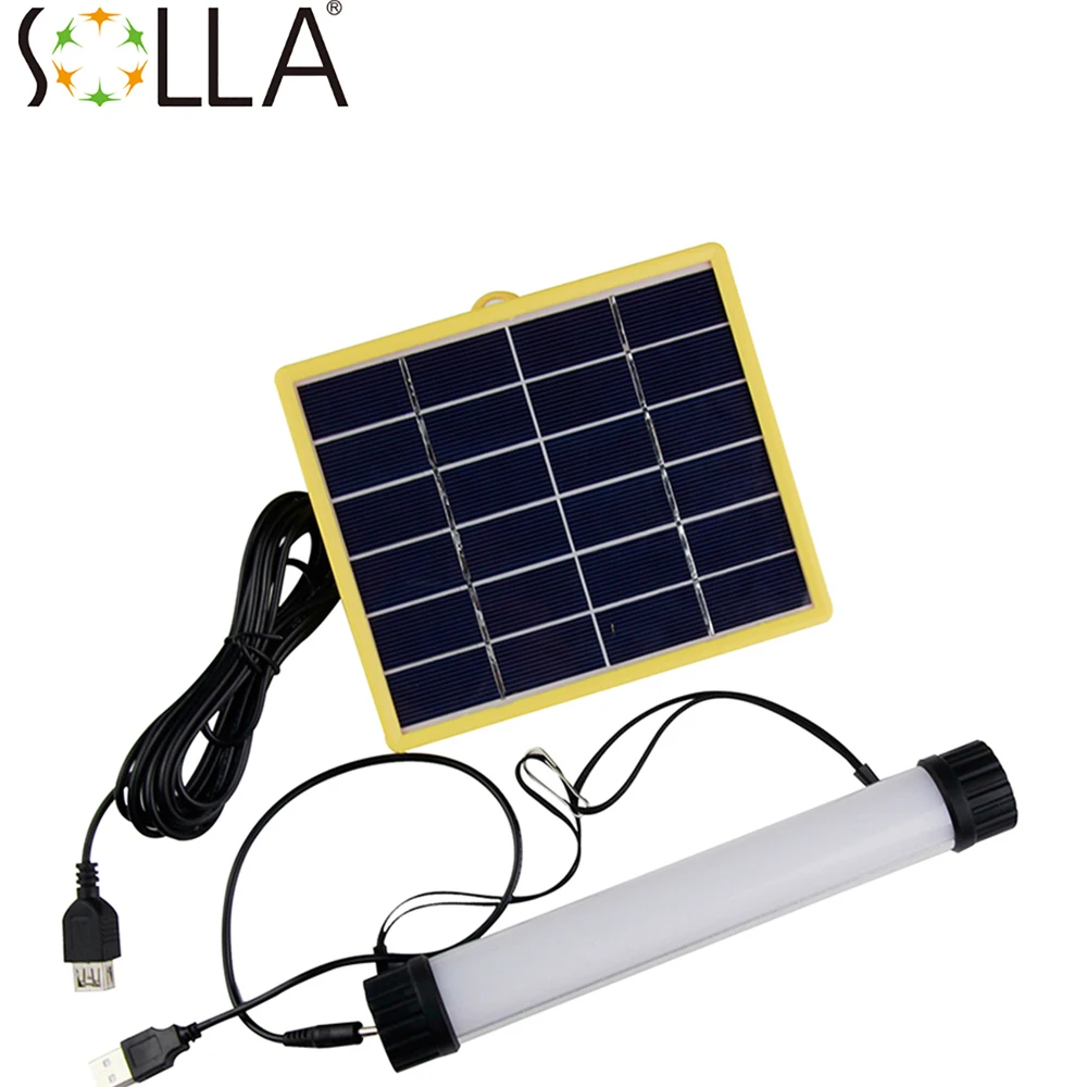 2016 3W Multifunctional Solar Power LED Tube Lamp USB Rechargeable