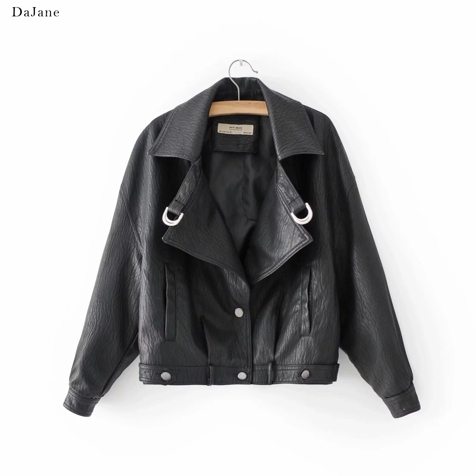 

Autumn Winter New women's faux Leather Locomotive Jacket long-sleeved Shirt Manufacturers Leather Jacket Women