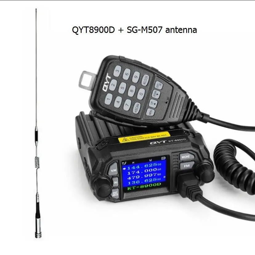 QYT 8900D маунт автомобиля радио Quad дисплей walkie talkie большой Дисплей мобильного 25 Вт