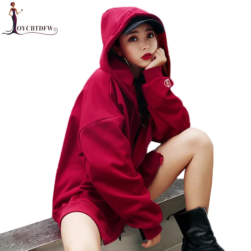 Women Hoodies Jacket Autumn 2019 Fashion New Large size Hoodies Loose Medium Long Female hooded coat Spring Women Hoodies DD0859 Women Hoodies Jacket Autumn 2019 Fashion New Large size Hoodies Loose Medium Long Female hooded coat Spring Women Hoodies DD0859