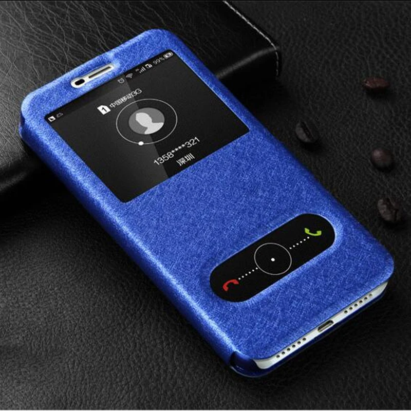 Для Huawei Y3 2017 Чехол Флип 5 0 роскошный чехол с окошком быстрого просмотра для из