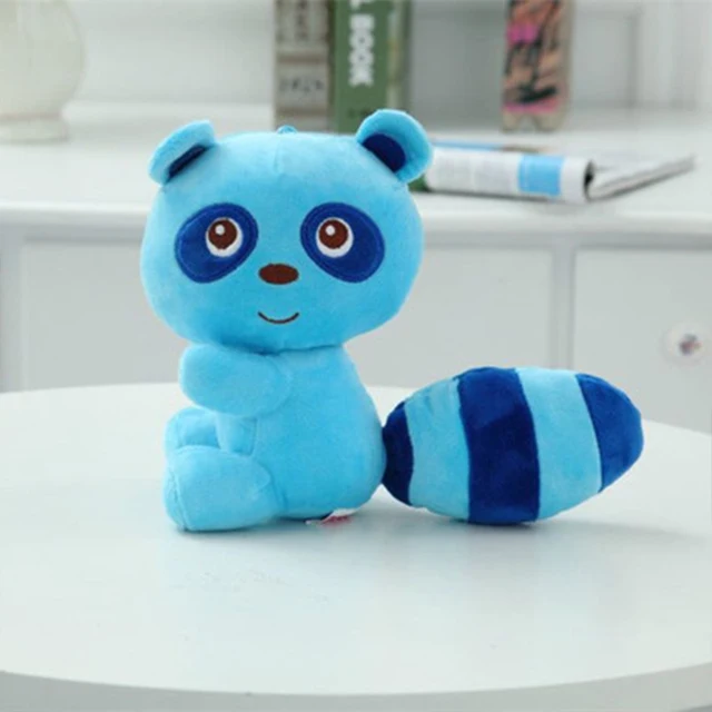 QWZ 20CM Cute Little Raccoon Plush Toy Stuffed Animal Toy Soft Raccoons