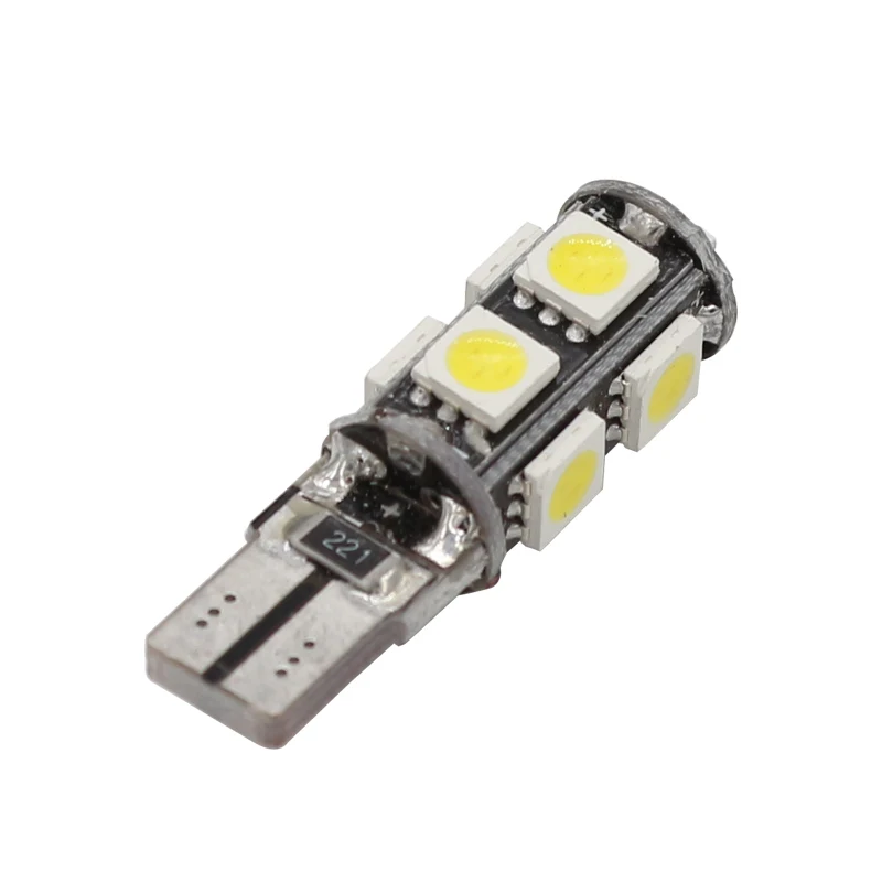 1 шт. автомобильная светодиодная лампа T10 194 168 9 SMD 5050 Canbus W5W | Автомобили и мотоциклы