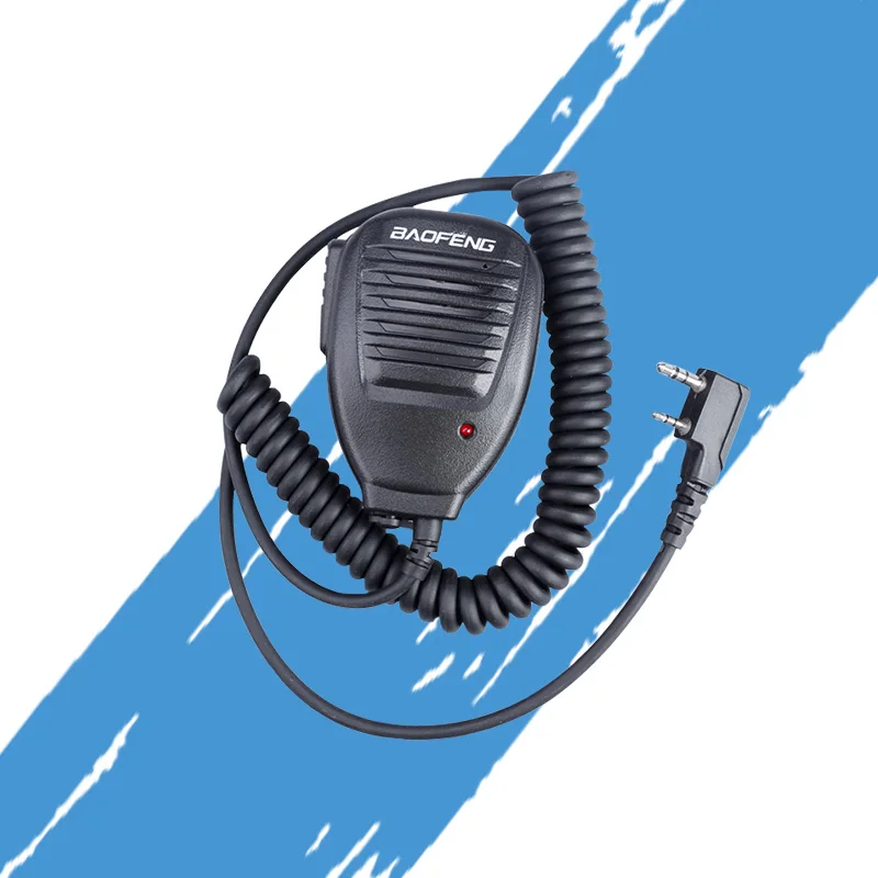 

2 Pin PTT Speaker Mic for Kenwood BAOFENG UV-5R BF-888S Retevis H777 RT3 TYT PUXING QUSHENG Ham Radio Walkie Talkie C9001A