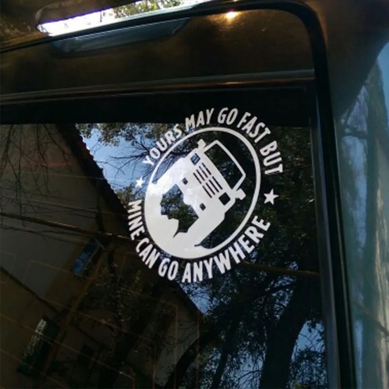 Car Stickers Yours May Go Fast But Mine Can Go Anywhere Funny Car Decal Vinyl Sticker