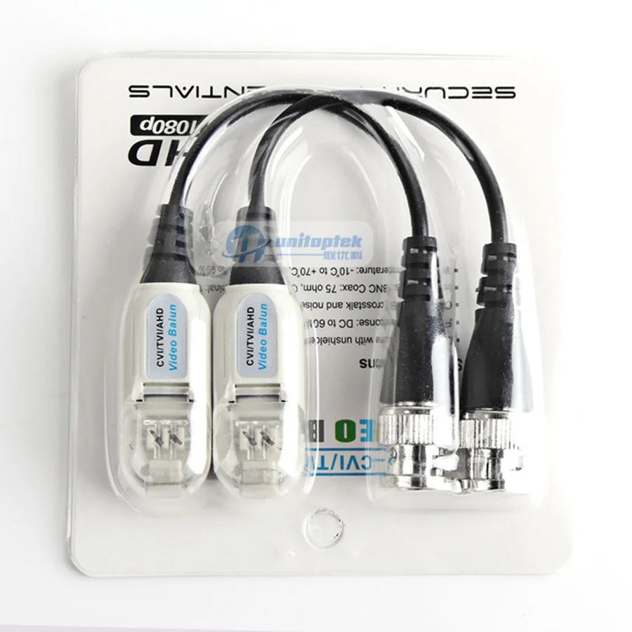 5 пар BNC для UTP CAT5/5e/6 видео baluntransceivers адаптер передатчик Поддержка 720 P/1080 P AHD/CVI/TVI