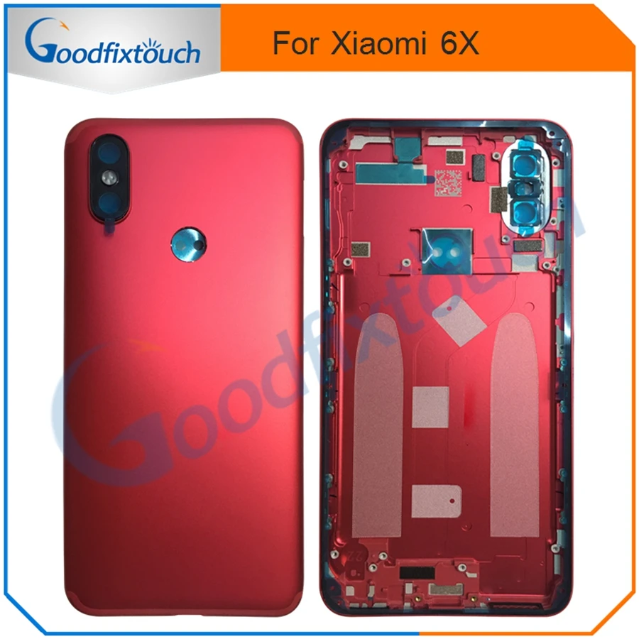 Original New Battery Back Cover For Xiaomi Mia2 Ma2 Mi6x Mi 6x Rear Door Housing Case Phone Parts Without Side Buttons Red Mobile Phone Housings Frames Aliexpress