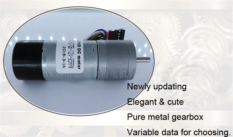 JGA25-370B dc gear motor 5