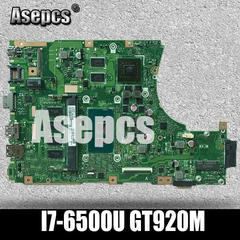 Akemy X456UJ X456UF материнская плата для ноутбука ASUS X456U X456UQ X456UB X456UQK X456UV материнская плата 4GB-RAM I7-6500U GT920M/GT930M DDR3