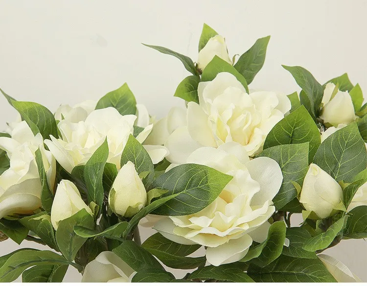 2 головки осенние Искусственные цветы из шелка Искусственный Пион Свадебная вечеринка домашний цветочный композиция пион свадебное украшение