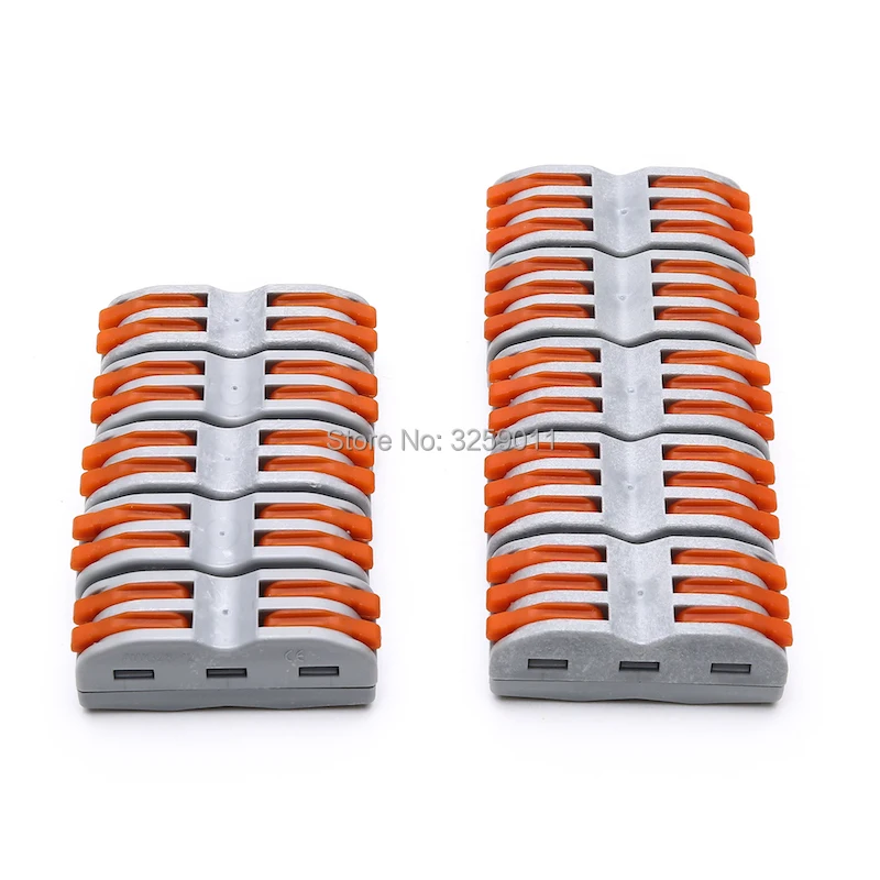 20 шт 28 12 AWG SPL 2 PCT 212 222 412 клеммы для быстрого подключения проводов ламп и фонарей 4 pin