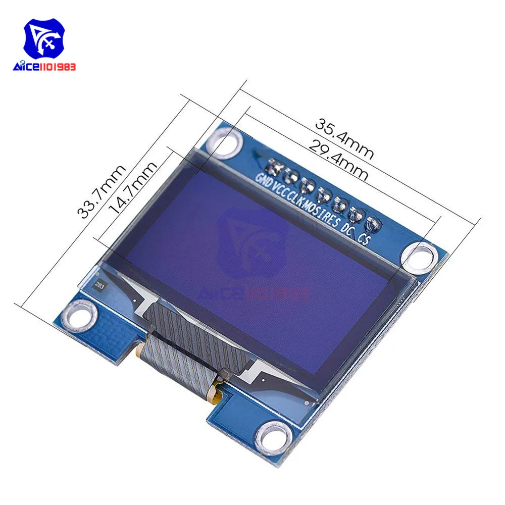 1,3 дюймов OLED 128x64 ЖК-дисплей модуль 7 Pin SPI/2c SSH1106 ЖК-модуль для Arduino AVR PIC STM32