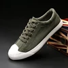 Cowboy Fashion Men Canvas Shoes Low Top Lace Up Male Casual Shoes Round Toe Spring and Autumn Rubber Flat Shoes Lu1 35 ► Photo 2/6