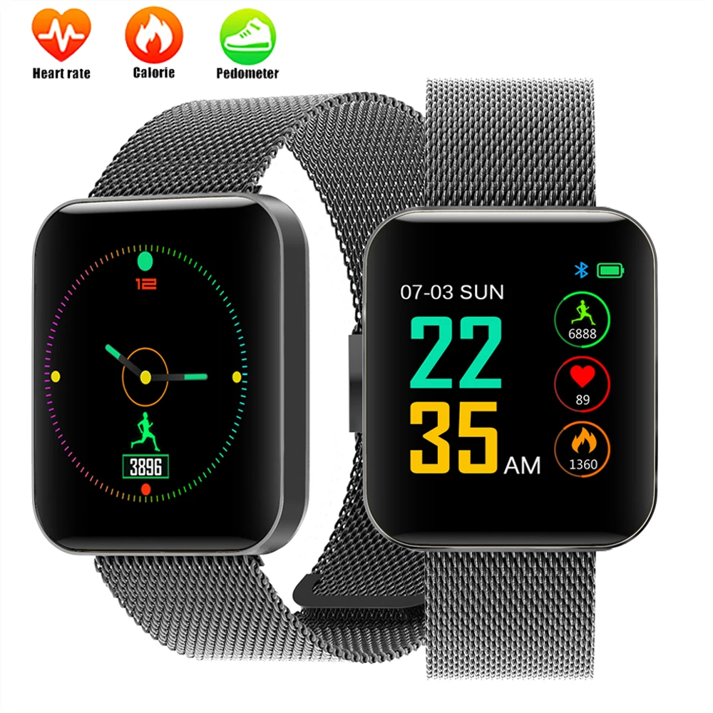 

Smart Watch Men's Sports Bracelet Heart Rate Health Monitor Pedometer Waterproof Smartwatch For IOS Android Women's Smart Watch
