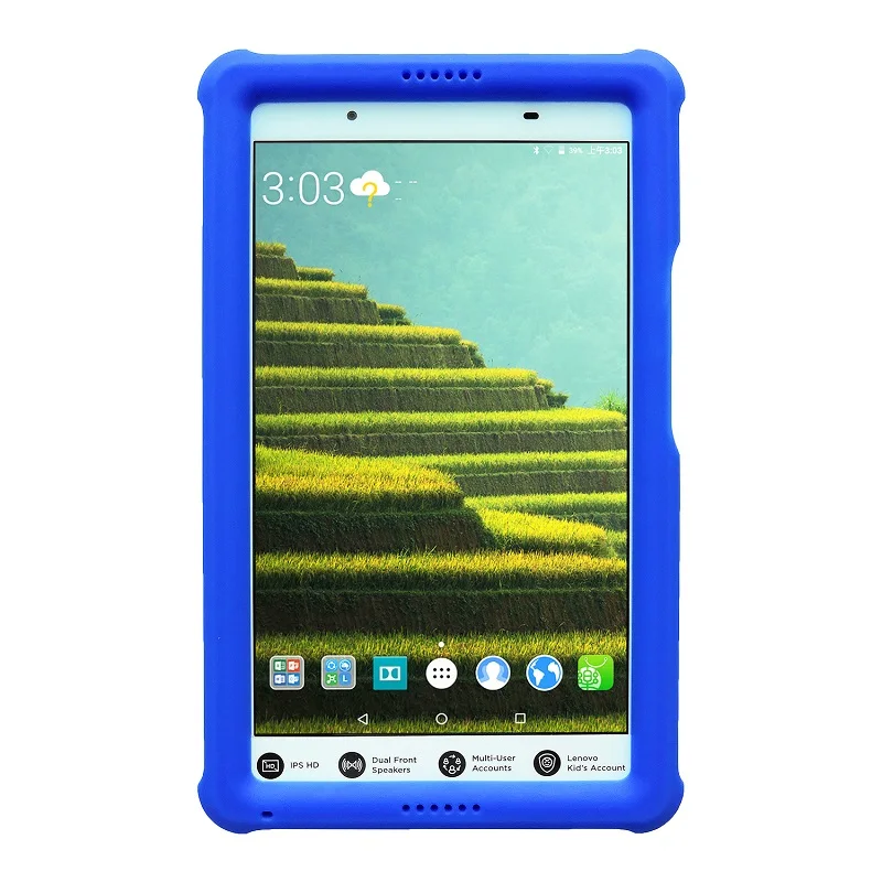 Bouncing Case Bumper Cover For Lenovo Tab 4 8.0 TB-8504F/N/X Shockproof Silicone Rugged 8 Tab4 Tablet Case