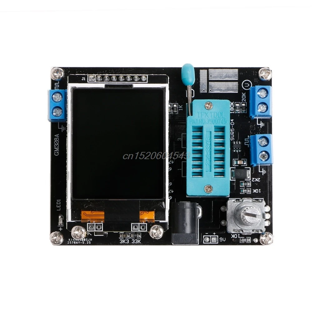

M328 DIY Transistor Tester LCR Diode Capacitance ESR Meter PWM Signal Generator Electrical Instruments R08 Drop ship