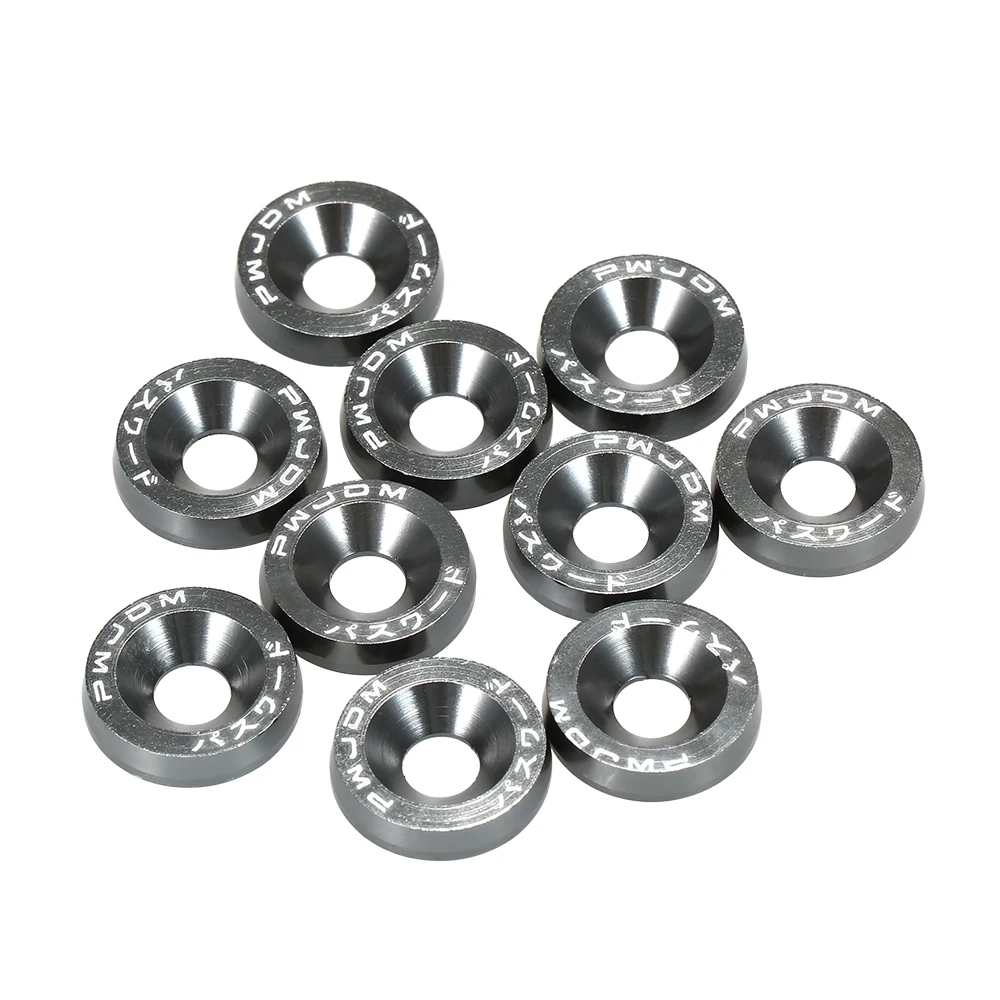 Billet Aluminum Fender Bumper Washer Bolt Engine Bay Dress Up Kit Universal Screw Bolt Car Styling Car Accessories