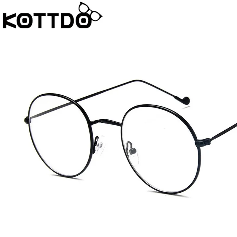 Женские и мужские очки KOTTDO круглые в стиле ретро оптические очки|Мужские кадры| |