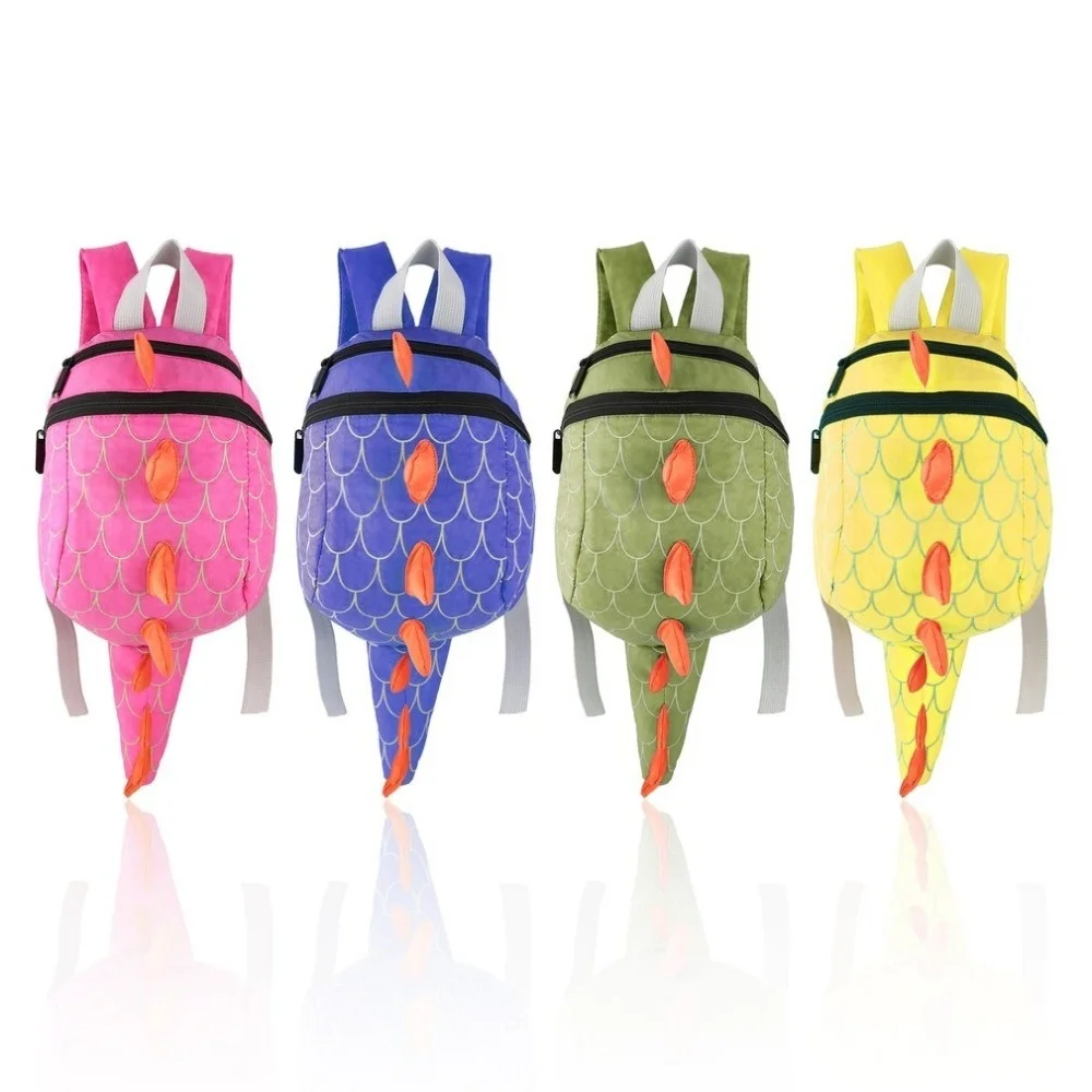  Kids Dinosaur Backpack Cartoon Animals Small Plush Bag Personality Backpack for Children Dinosaur K - 32955670527