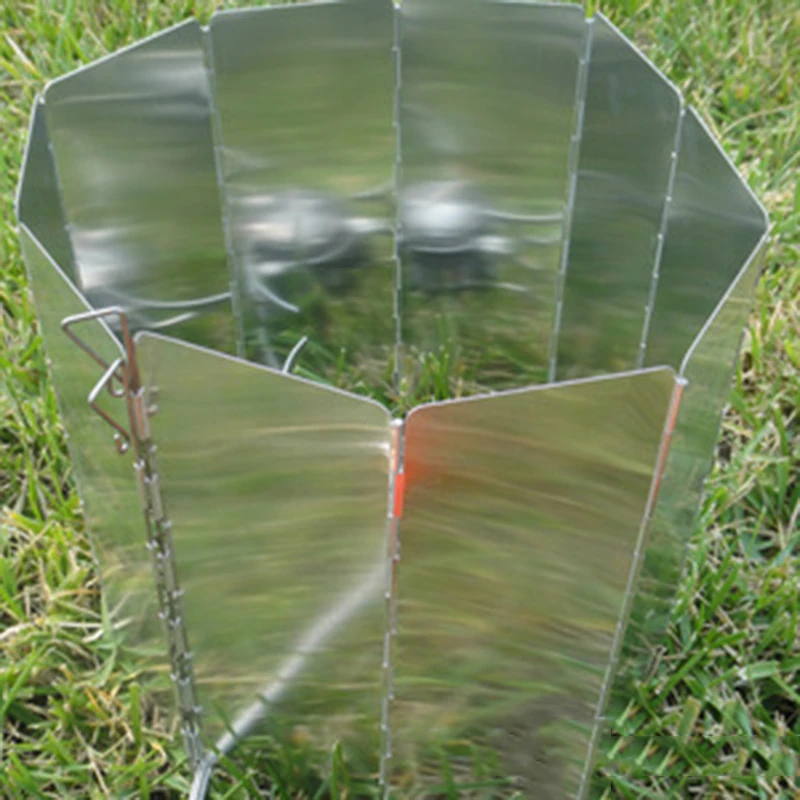 

Plate Wind Screen Picnics Activities Foldable Outdoor Oven Stove Windproof Folding Aluminum alloy High quality