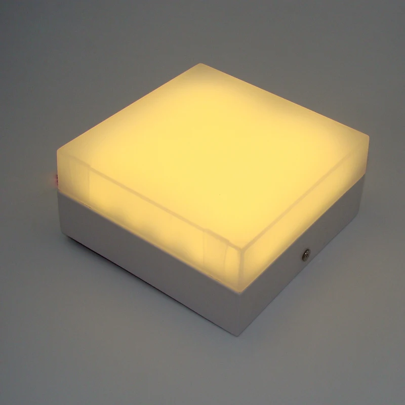 

modern led ceiling lights for Hallway bathroom square 120mm aluminum Acryl High brightness 12W LED Surface Mounted lamp
