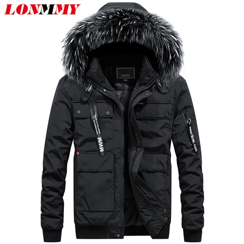 LONMMY зимняя куртка мужская парка hombre пальто Мужская Jaqueta masculina inverno уличная верхняя
