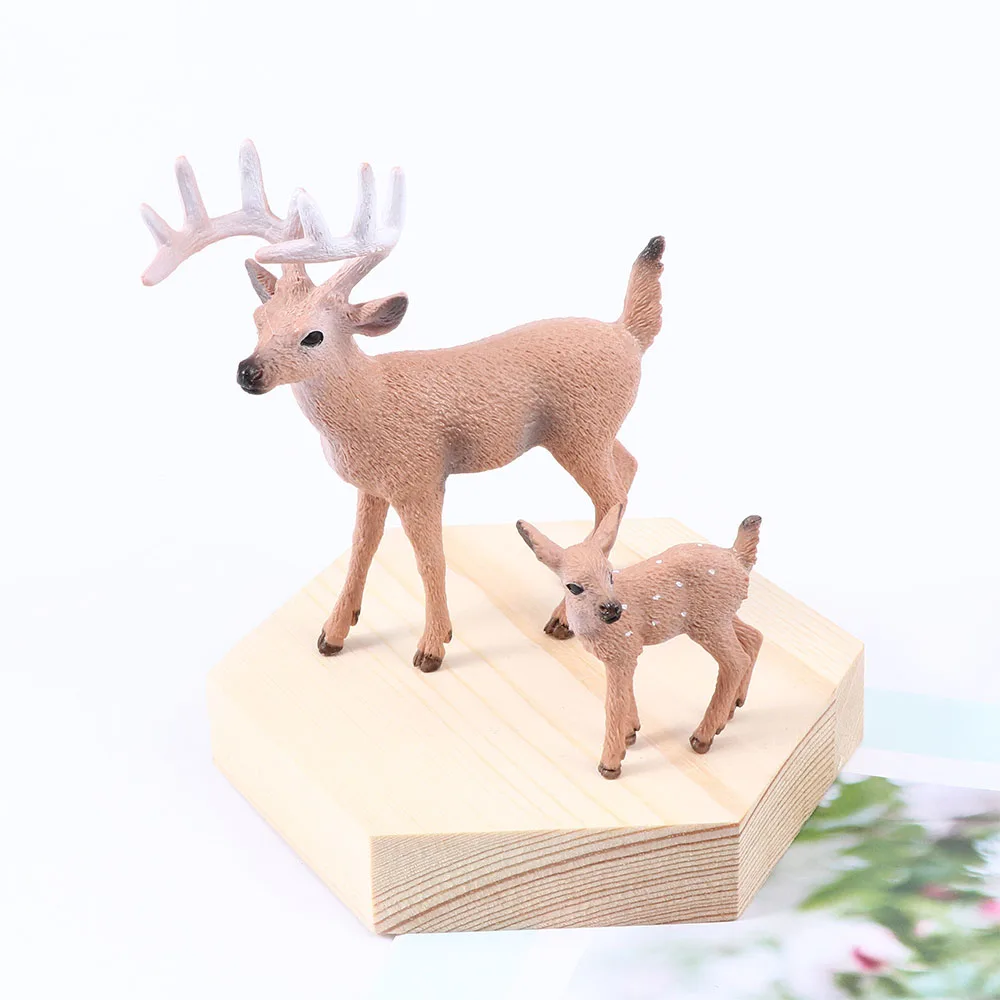 1 шт. искусственные мини-фигурки оленя для сада и дома миниатюрные фигурки из смолы для украшения дома