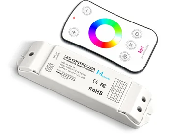 

M4+M4-5A RGBW LED Controller M4 RF Wireless Touch Remote + DC5-24V 20A 5A*4CH Receiving Controller for 5050 RGBW RGBWW LED Strip