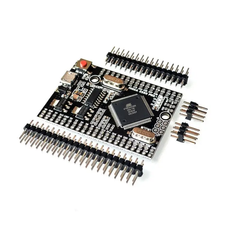 Чип MEGA 2560 PRO Embed CH340G/ATMEGA2560 16AU с штыревыми соединителями для Arduino Mega 2560|Интегральные