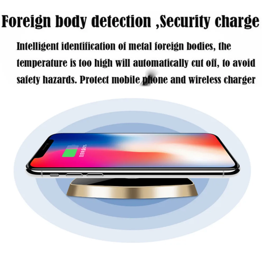 New Qi Wireless Charger Rapid Charging Pad For IPhone 88 PlusX For Samsung ABS&PC Wireless Charger Standard 40MAY6 (9)