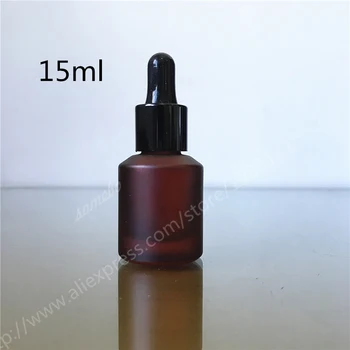 

Hot sale 100 x 15ml best quality matte glass dropper bottles, Enssential Oil bottles, Sample Bottle with dropper