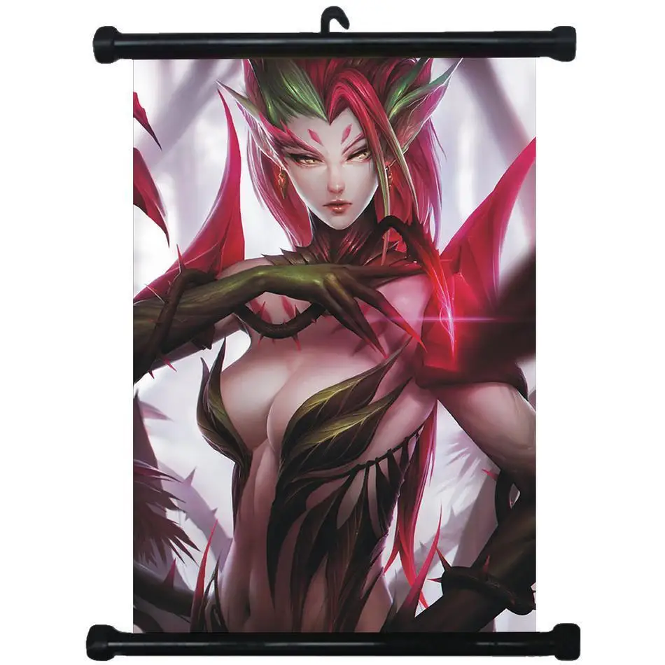 

POSTER LoL League of Legends Zyra Wall Scroll Printed Painting Home Decor Japanese Cartoon Decoration Poster 60*90cm