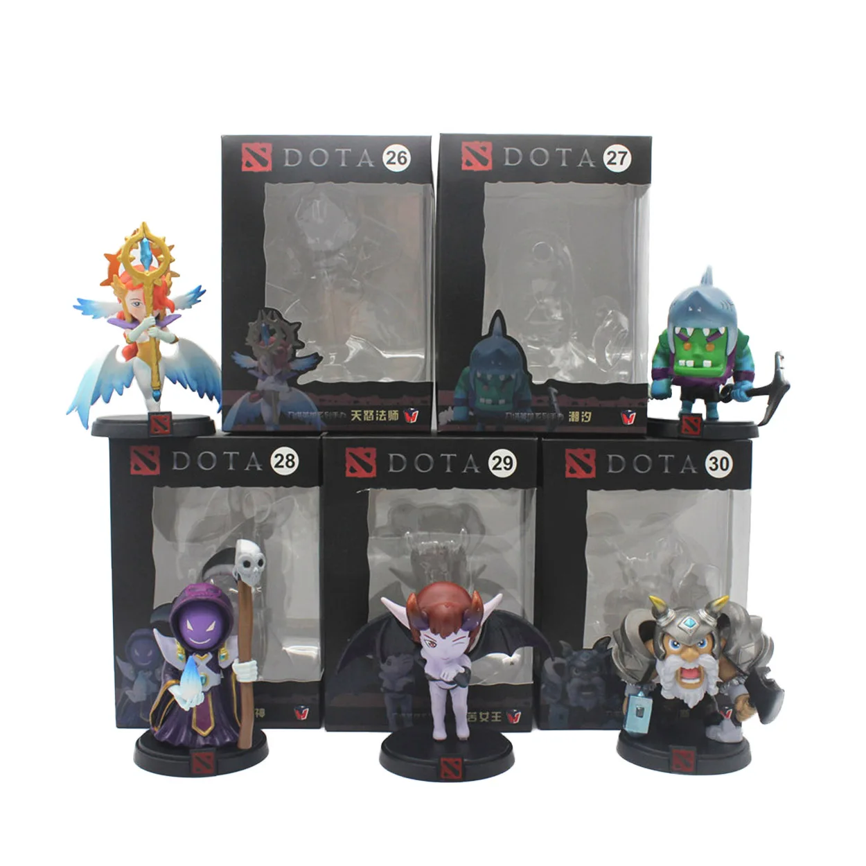 

WOW DOTA 2 Game Figure Juggernaut Skeleton King Silencer Master of Wrath Queen Death Messenger Action Figures dota2 Toys
