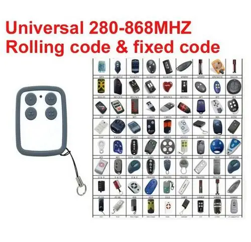 

2pcs BFT FAAC NICE BENINCA KING GATES SOMMER SOMFY CLEMSA NOVOFERM Garage door gate compatible Remote Control duplicator