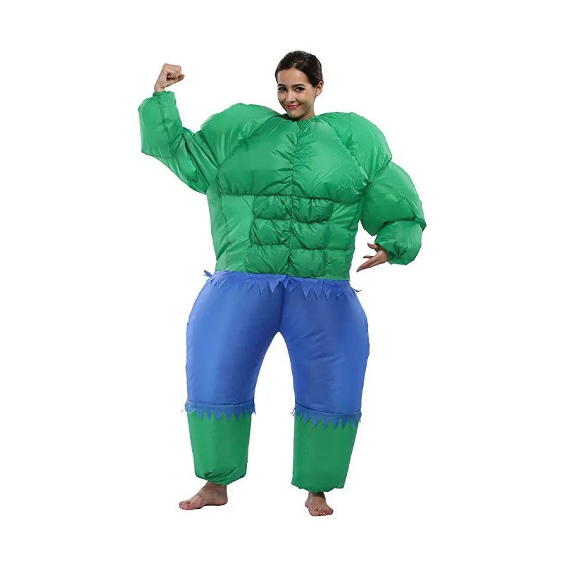 Green Muscular man Inflatable Costume For Adult Christmas/Halloween ...