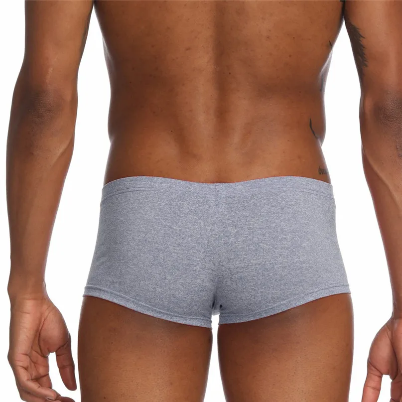 Swim Trunks Sports Fitness Boxer Briefs Mens Sexy Underwear Short Breathable Underpants Letter Pouch Soft Briefs Panties #2h25 (28)