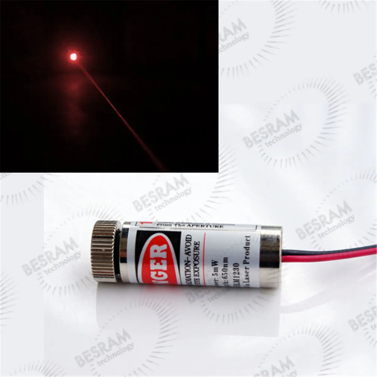 

Focusable 12*35mm 10mW 650nm 658nm 660nm Red Laser DOT Diode Module 3-5VDC