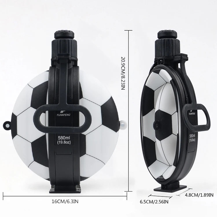 Креативный продукт 550 мл Силиконовый складной чайник для футбола, фитнеса, езды на велосипеде, спорта на открытом воздухе, бутылка X-1103B