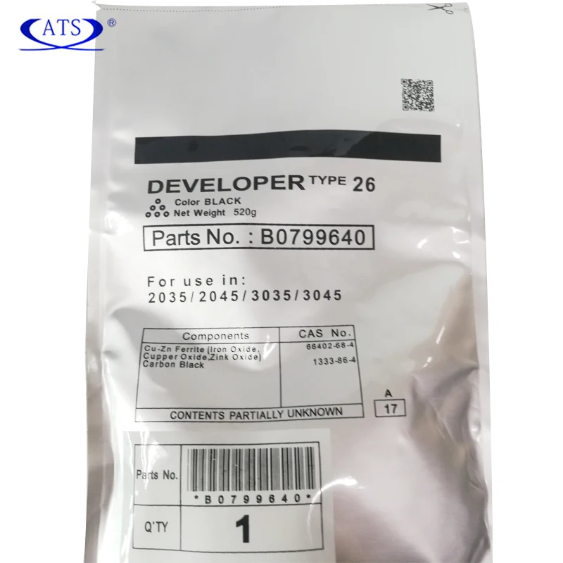520g черный порошок проявителя Тип 26 B0799640 для Ricoh Aficio 2035 2045 3035 3045 Совместимость AF2035 AF2045 AF3035 AF3045
