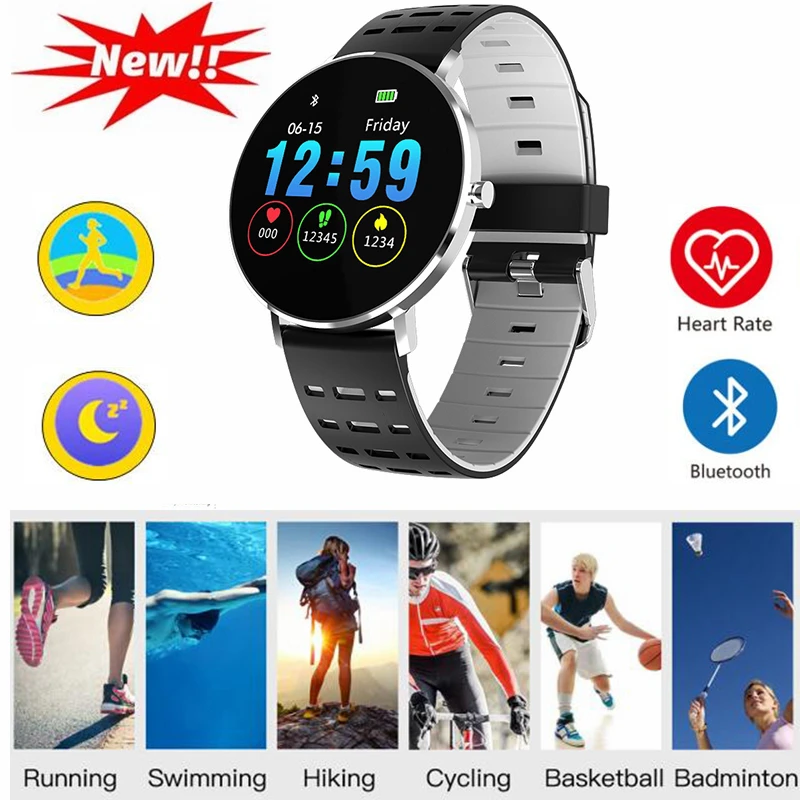 

Full Screen Touch Smartwatch Men Thinner Waterproof Multiple Sport Mode Bluetooth Heart Rate Pedometer Call Reminder Smart Watch