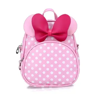 

Fashion PU Kindergarten schoolbag boys girls Mickey cartoon cute backpack small children princess baby backpack