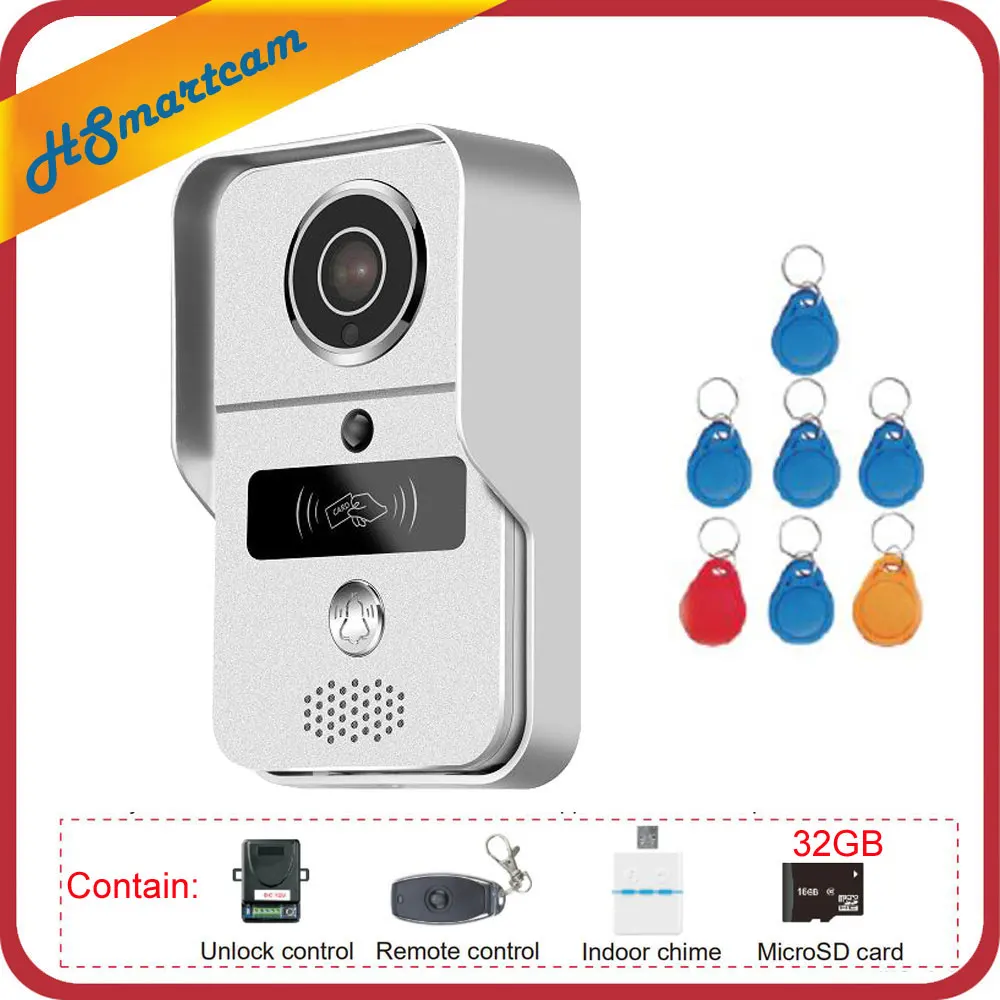 #*Cheap Smart 4G WiFi Video Door Phone intercom Doorbell Wireless Unlock IR CUT Night Vision Motion Decetion Alarm Support Remote unlock