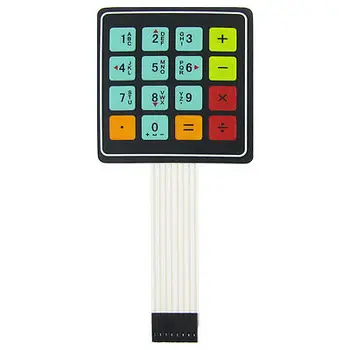 

10 pcs 4x4 16 Key Matrix DIY Membrane Switch Touch Pad 76 x 69 x 0.8mm