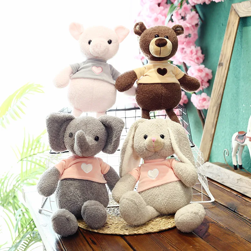 

30cm Infant Plush Pig Soft Appease Elephant Playmate Calm Doll Baby Toy Kawaii Stitch Plush Toys Stuffed Doll Birthday Present
