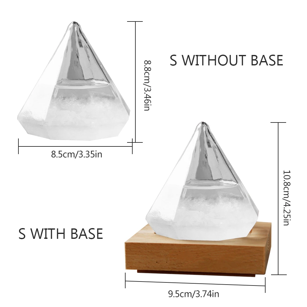 Подарки на день Святого Валентина, погода, кристальная бутылка, алмазная штормовая стеклянная барометр, Креативные украшения, домашний декор, стеклянные аксессуары
